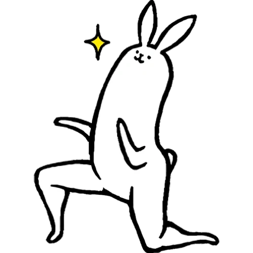 rabbit, sticker hare, pink rabbit rabbit, rabbit with the beautiful legs