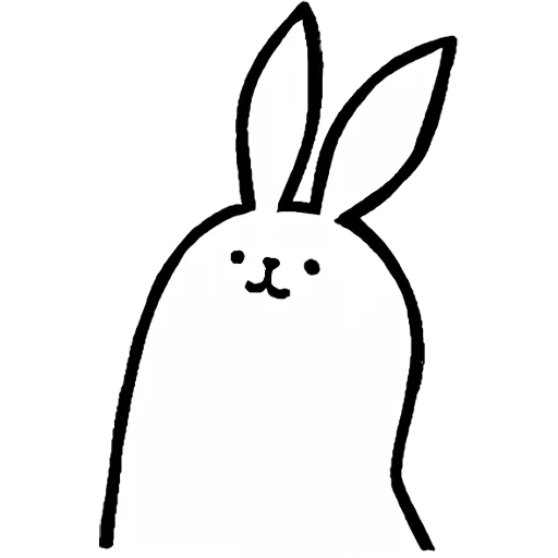 coniglio, disegno di coniglio, il coniglio è piccolo, disegni schizzo coniglietti