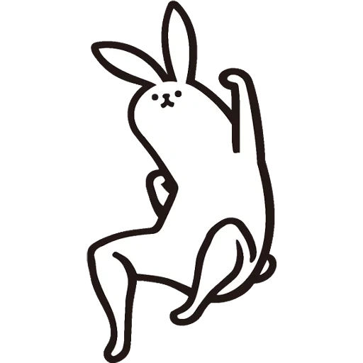conejo, símbolo de conejo, dibujo de conejo, conejo rosa conejo