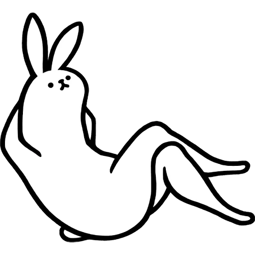 conejo, dibujo de conejo, conejo rosa conejo, conejo con las hermosas piernas