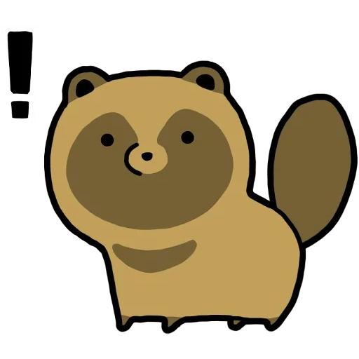 joke, bear, animals, raccoon dog, cartoon bear