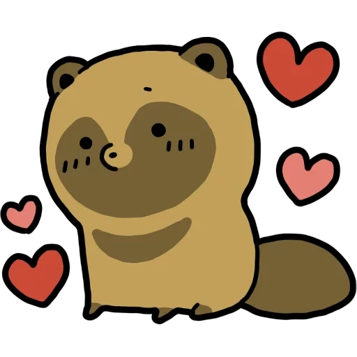 joke, raccoon dog, animal animals, cartoon bear, animals are cute drawings