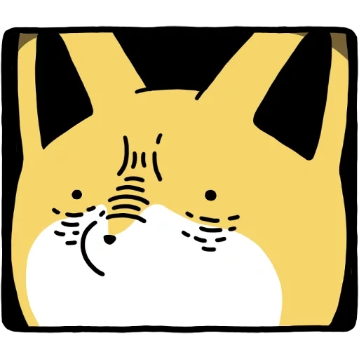 cat, drôle, animaux, chat jaune, illustration du chat