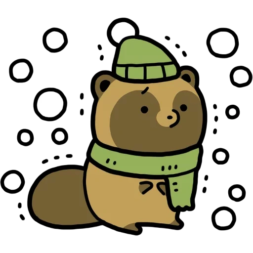 raccoon, line friends, bear part me, the bear is cute, plush bear gacha club