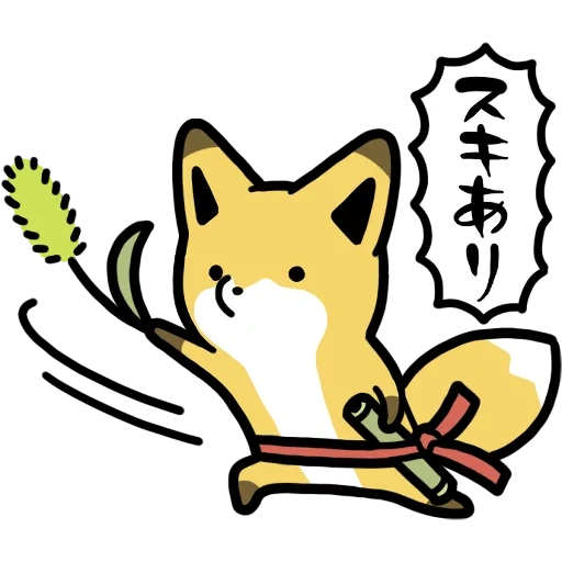 fox, hiéroglyphes, shiba inu, kyeei tanaki, anime animé par tanuki animaux