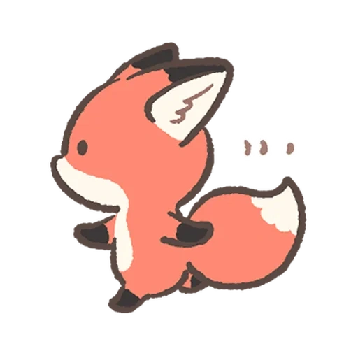 raposa, fofo, fox doce, desenho da raposa