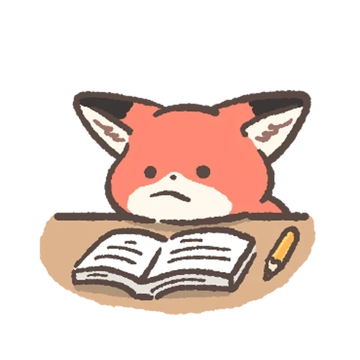 renard, renards, fox fox, renard avec un livre