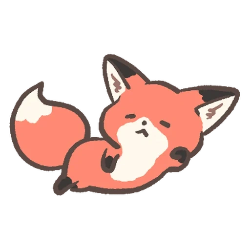 raposa, fofo, kawaii fox