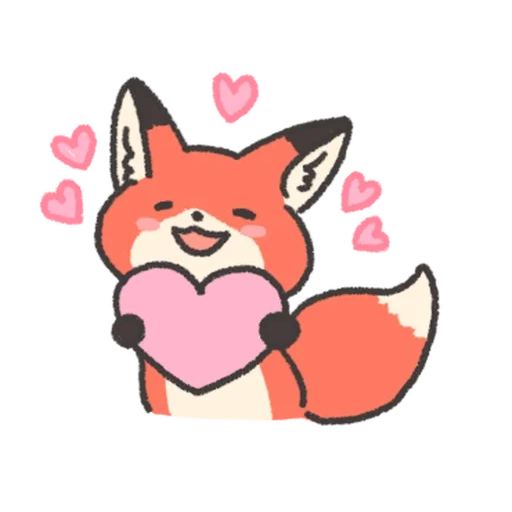 frafi, lovely fox, cute pattern of fox
