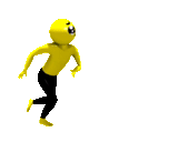 run, human, darkness, on a black background, emoji is a running person