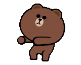 bear brown, brown friends, beruang garis teman brown, animasi milk mocha bear, beruang brown i love you