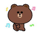 orso, orso di linea, linea amici, orso coreano, orso cartoni animati