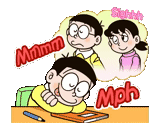 asiatique, kartun, doraemon, gambar kartun, nobita x shizuka
