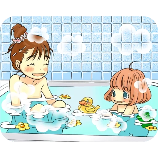 аниме, правила безопасности в ванной для детей, девочка, мелани мартинес storybook soap, для ванны