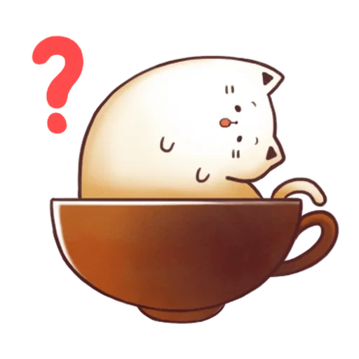 чашка, кружка, кот каваи, моланг чай, кавайная чашка кофе