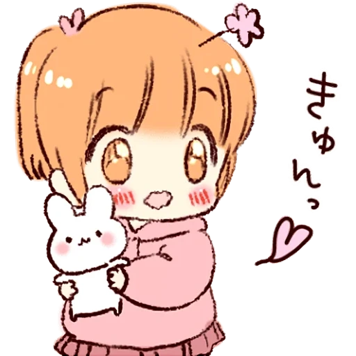 kelinci kecil, menggambar, gambar lucu anime, hetalia canada chibi, kartu bocah kelinci