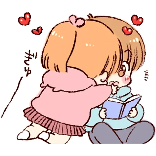 drawing, anime stickers love, anime cute drawings, drawings anime, anime dear