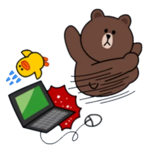 line, экран, brown cony, line friends