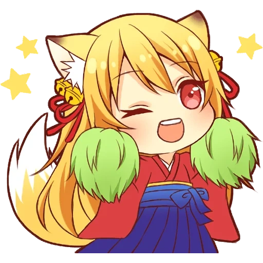 tanuki, fuchsmädchen, tanuki girl ikone