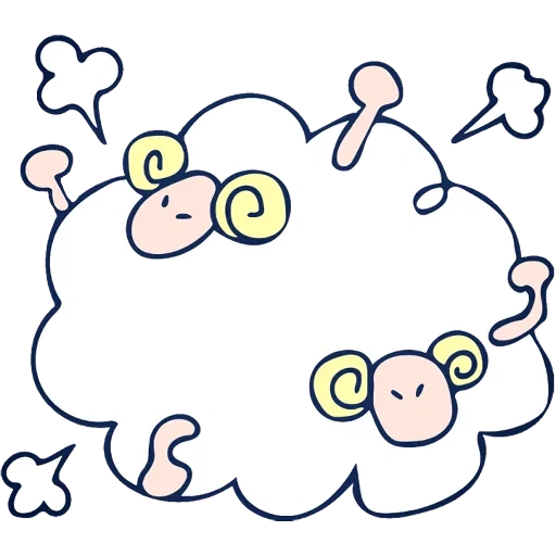 sheep, telegram sticker, эмодзи стикеры, клипарт, стикеры