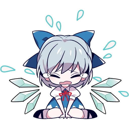 chibi, shiro neko, cirno chibi, progetto touhou