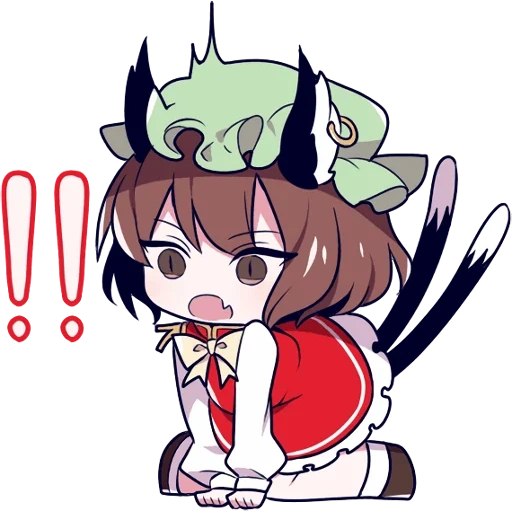 touhou, chen tokho chibi, projeto touhou, personagens de anime