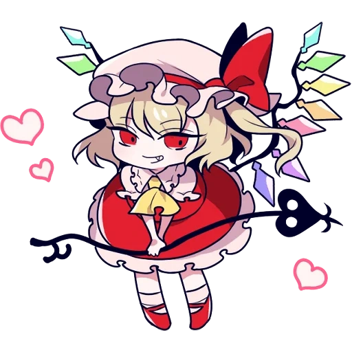 chibi, touhou projekt, touhou flandre, flandre scarlet, flandern scarlet chibi