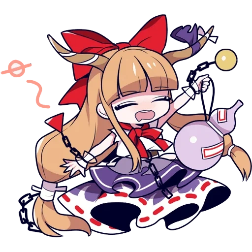 suika ibuki, hierba de madera ibrahimovic, touhou project, suika ibuki beer