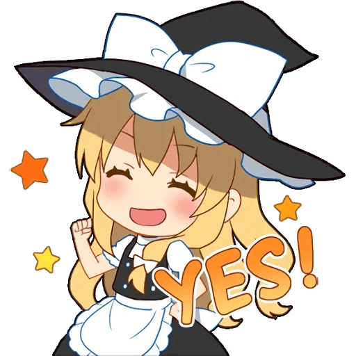 touhou project, telegram sticker, telegram sticker, touhou sticker, anime arta