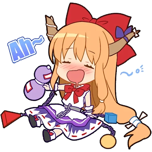 touhou project, stiker touhou project steam, sinto, stiker telegram, karakter anime