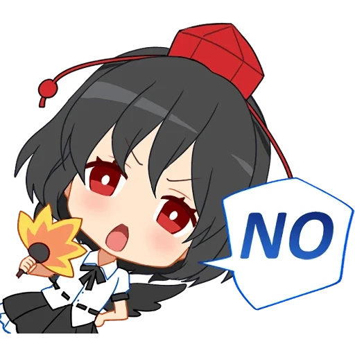 nico yadzava chibi, adesivos de reimu, touhou projeto, adesivos de telegrama, chibi