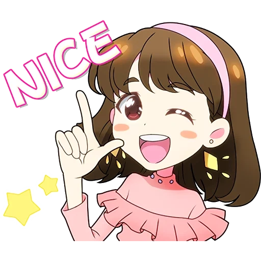 deux fois, emoji anime, merci anime, twice candy pop momo