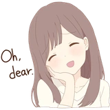 Warm Lady ENG :: @line_stickers