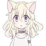 White Cat Girl :: @line_stickers