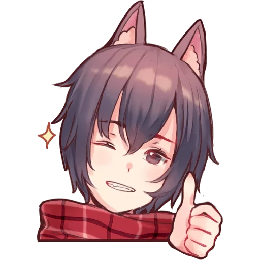 ahegao neko, lovely anime, megumin some, anime boys, anime boys ears