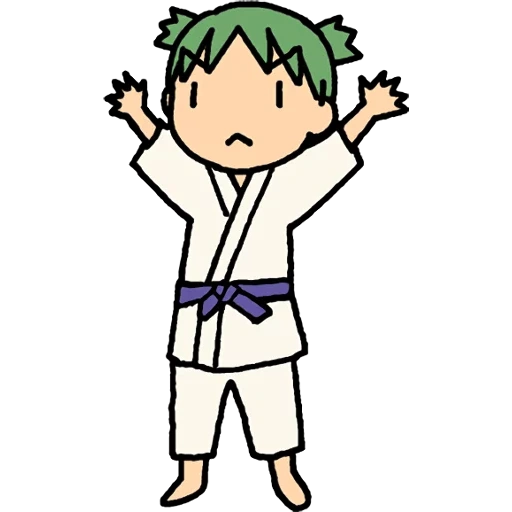 judô, personagem de anime, papel de animação, judo de quimono animal