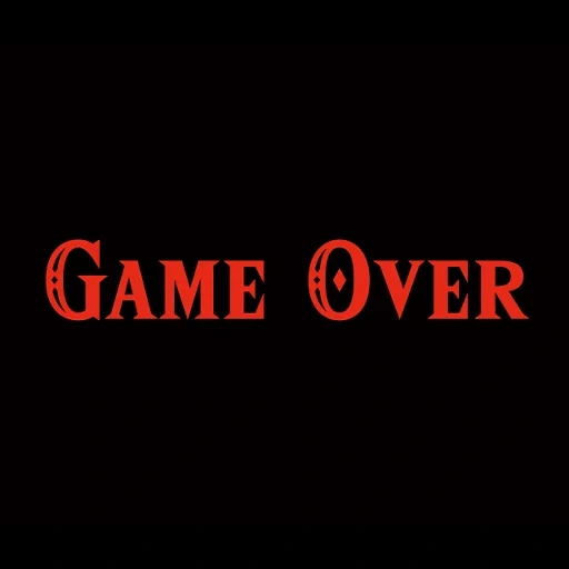 game over, game over, game over wallpaper, the inscription game over, game over is bloody