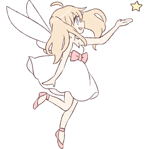 little fairy, anime drawings, kawaii anime, anime characters, art drawings anime