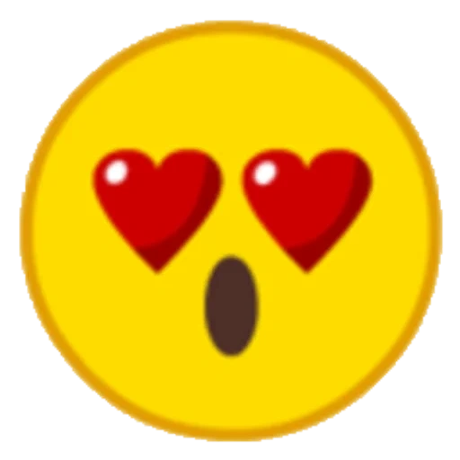 emoji, emoji, heart-shaped smiling face, smiling face love, smiling face heart shape