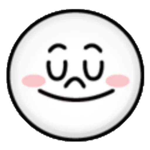 smile smiling face, smiling face expression, symbolic expression, line friends moon, smile emoji 2d black and white
