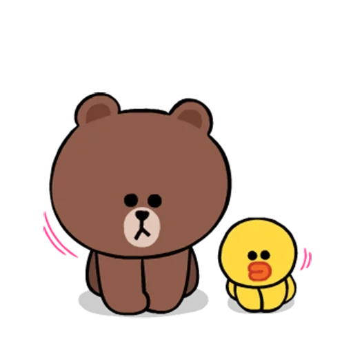 line friends, the bear is cute, brown end frends, mishka line frends brown, brown bear line friends
