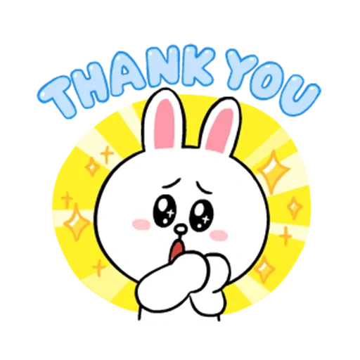 line friends, браун френдс, line thank you