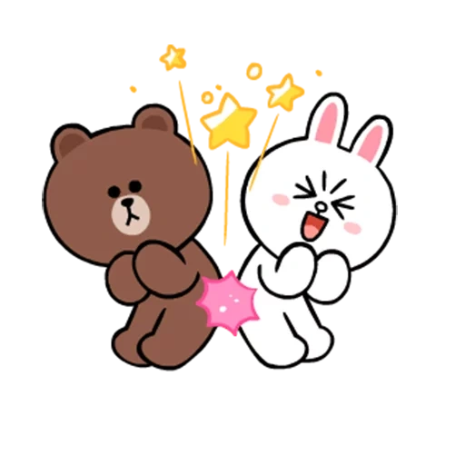 ligne, cony brown, brown cony, filer les amis, amour du lapin d'ours