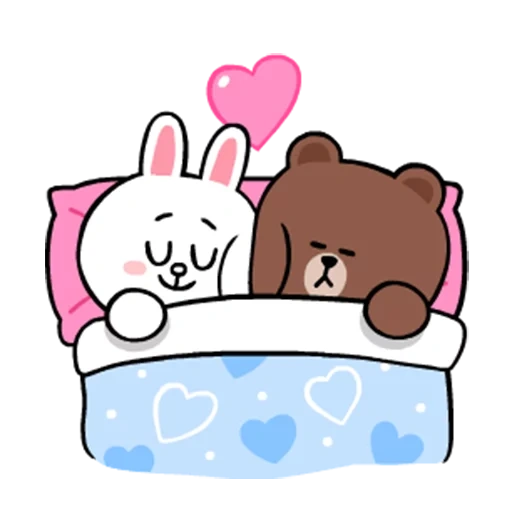 koni brown, line friends, bear bunny love, cony and brown calm, good night bear bunny bunny