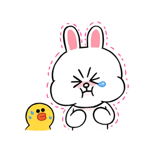 line friends, rabbit drawing, line friends cony, line cony and brown, cute rabbits