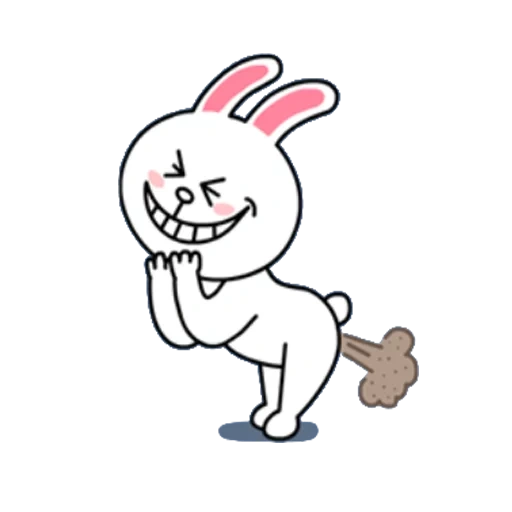 kucing, cony ett, cony brown, kelinci memudar, line friends