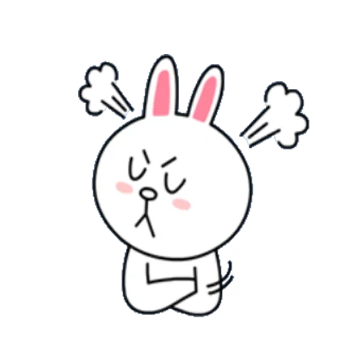 clipart, line cony, line friends, cute drawings, funny illustrations