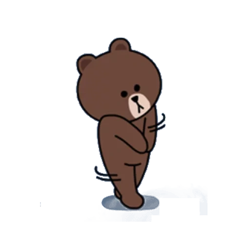 la stecca, orso carino, orso piccolo marrone, linea bear brown, orso carino modello