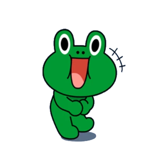 the frog is sweet, frog drawing, line frendes frog, leonard line frends, line friends frog
