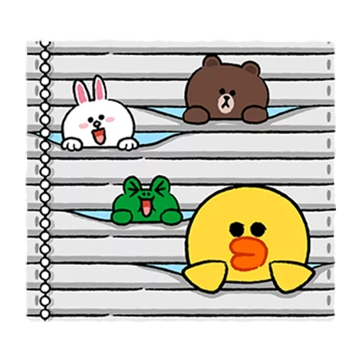 line friends, цыпленок line, кавайный утенок, emoji салли браун